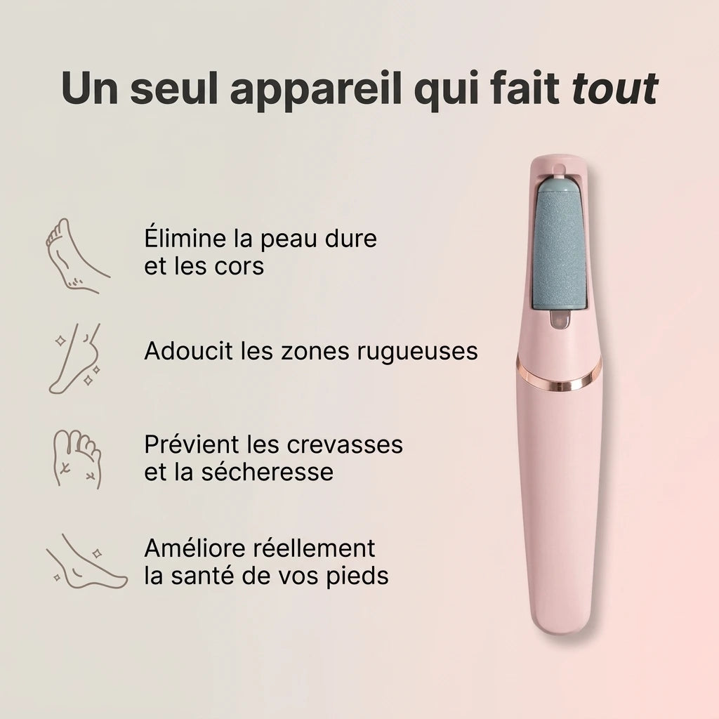 RollerSmooth - Des pieds doux sans visites coûteuses en salon