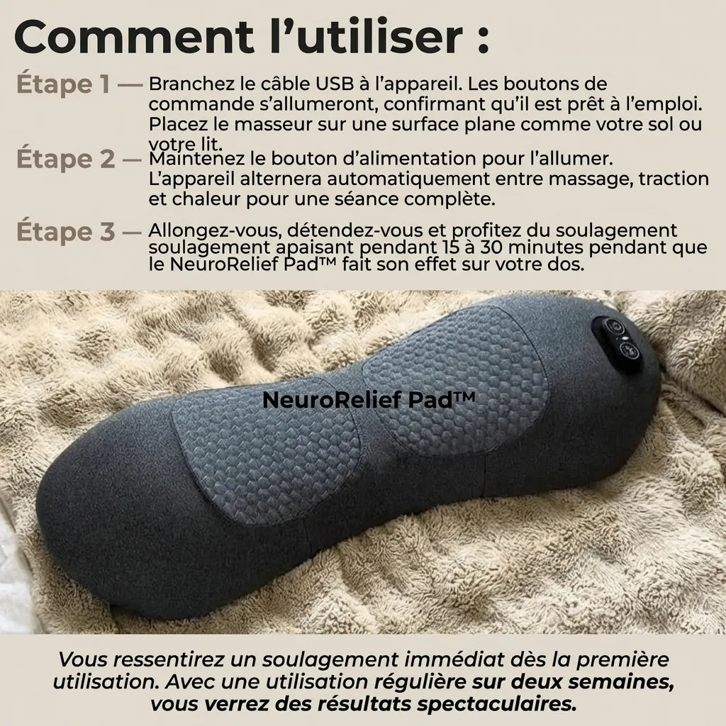 NeuroRelief Pad - Masseur à triple fonctions
